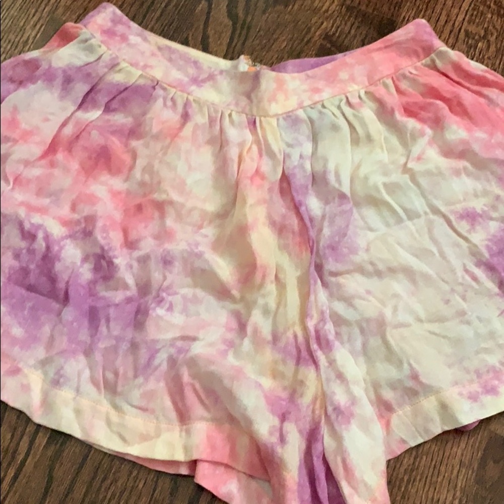 Tie dye shorts